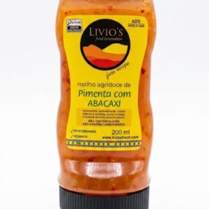 Molho Agridoce de Pimenta Livio’s com Abacaxi – 200ml